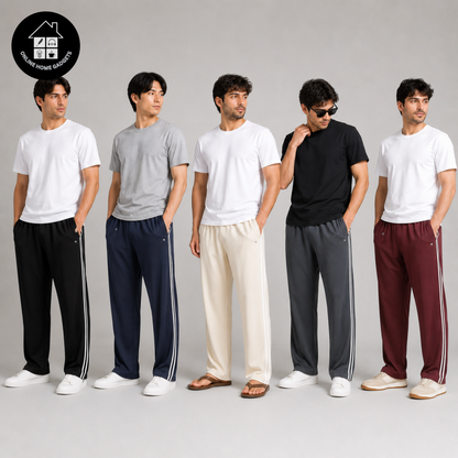Unisex Jersey Trousers with Side Pockets – Soft Comfortable Casual & Gym Wear Pants