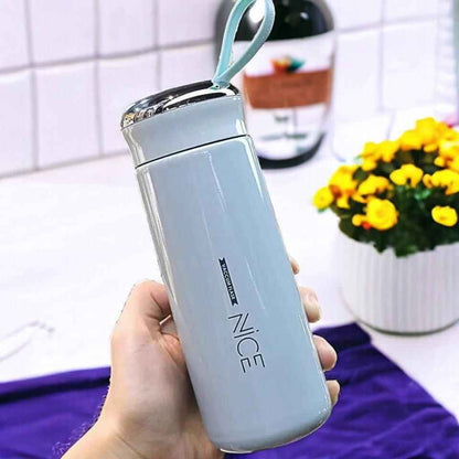 Premium Stainless Steel 400ML Insulated Water Bottle Flask for Hot & Cold Beverages Leakproof, Portable, Travel Friendly, Stylish Design, Durable & Lightweight Ideal for Office, Gym, Outdoor Use
