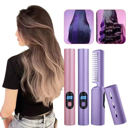 2-in-1 Wireless Hair Hot Comb
