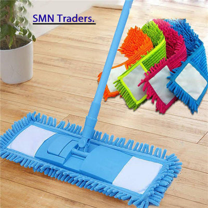 360° Rotating Flat Mop for Home Floor Cleaning Reusable Microfiber Pads