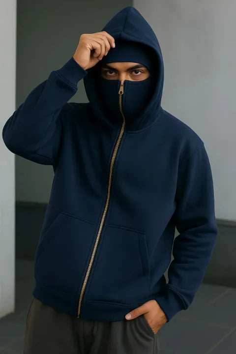 Balaclava Ninja Zipper Hoodie for Men/Women (With free delivery)