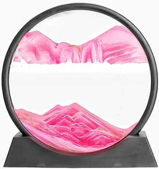 3D Moving Sand Art Lamp – Flowing Sand Painting Hourglass Sandscape Timer for Home & Office Décor