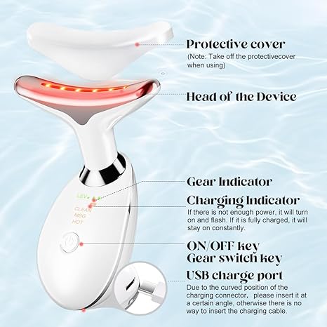 Digital Face & Neck Massager – Skin Tightening, Wrinkle Removal & Relaxation Device