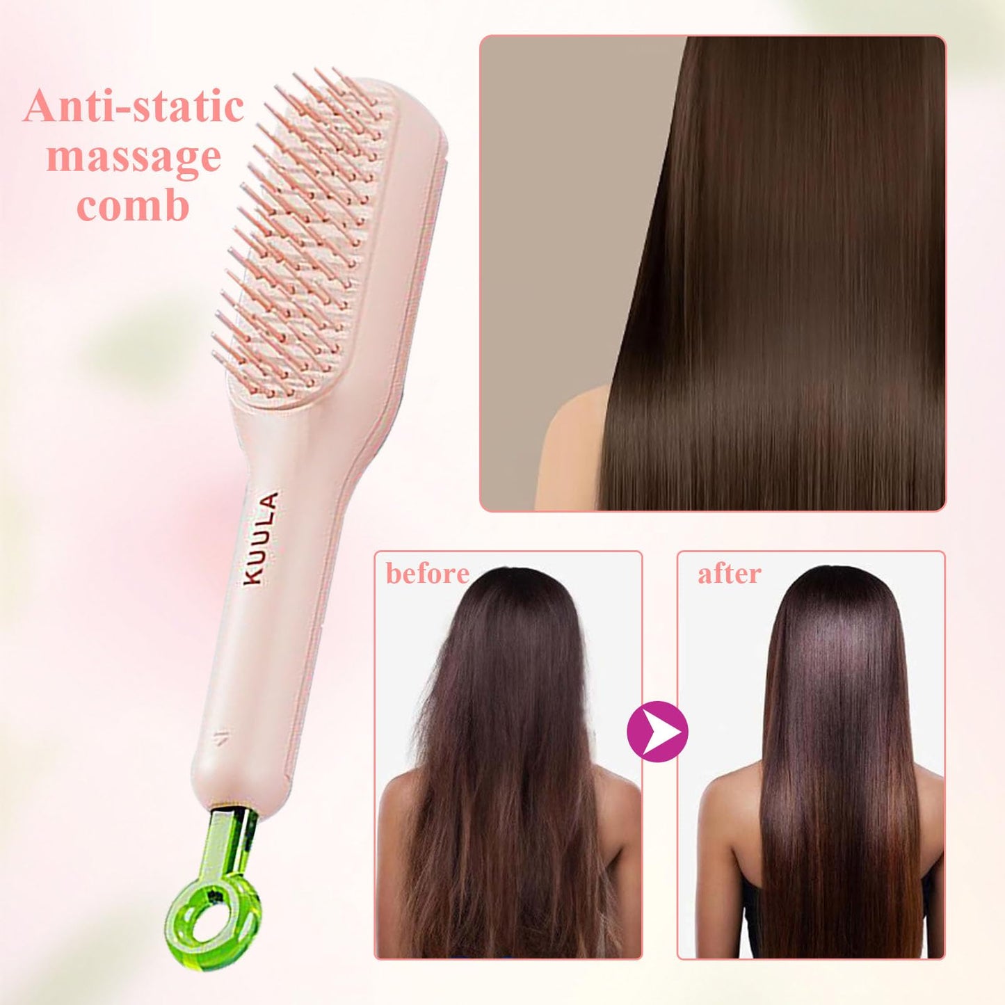 Telescopic Hair Comb Scalp Massage Brush for Men Women Kids