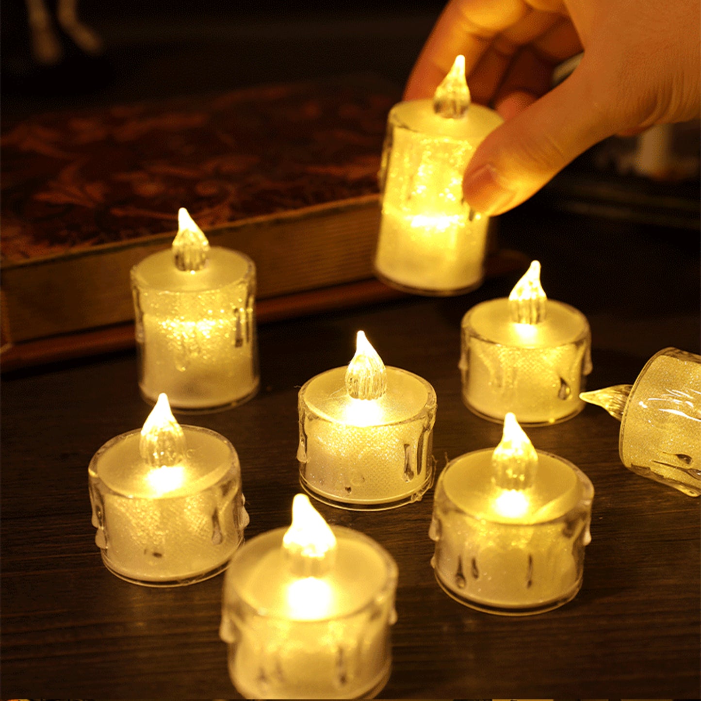 Smokeless LED Tealight Candle Battery Operated for Home Party Decoration