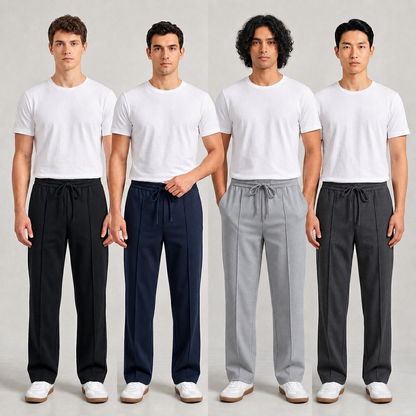 Baggy PinTex Trouser for Men – Stylish & Comfortable Summer Casual Wear Pants - Free Delivery