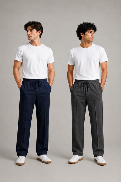 Baggy PinTex Trouser for Men – Stylish & Comfortable Summer Casual Wear Pants - Free Delivery
