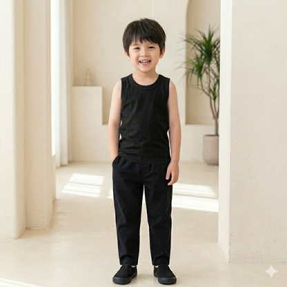 Pack Of 5 | Kids Jersey Sando Comfortable Sleeveless Vest for Daily Summer Wear