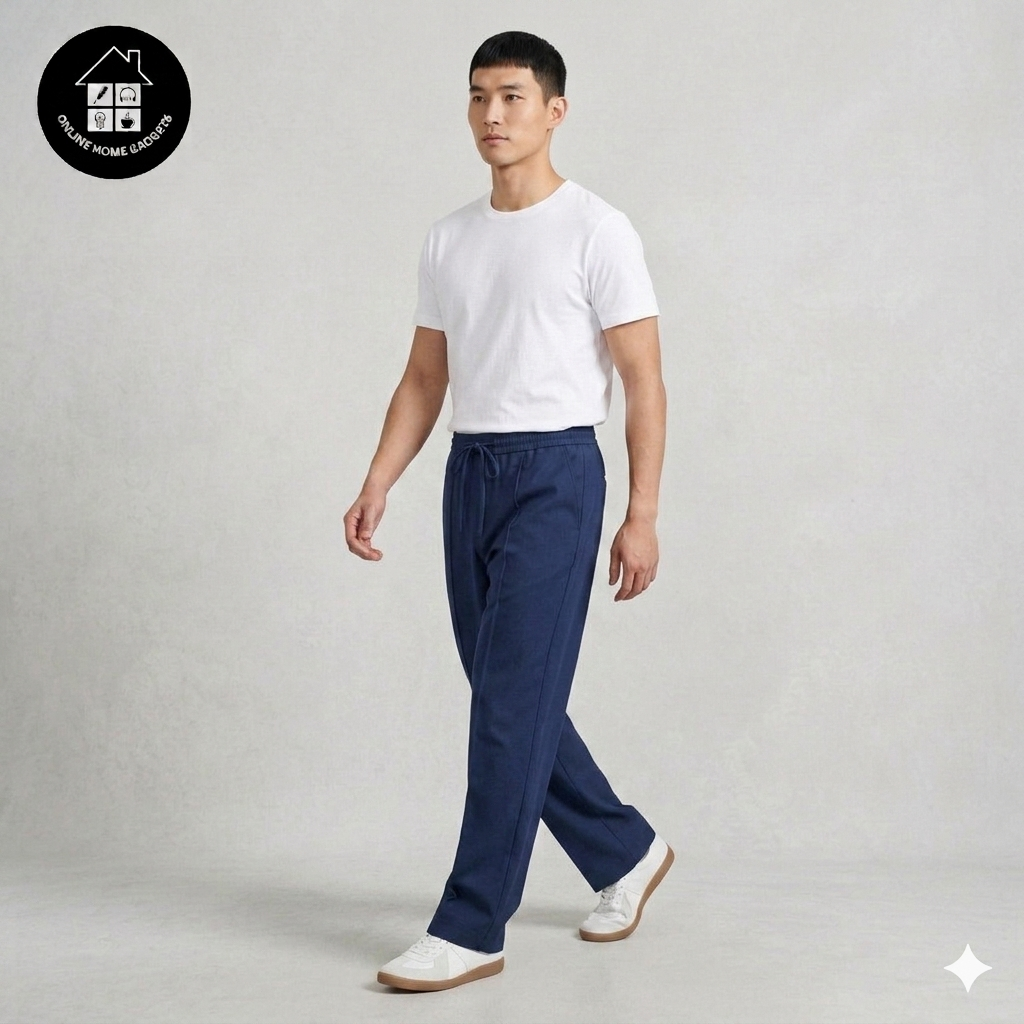 Baggy PinTex Trouser for Men – Stylish & Comfortable Summer Casual Wear Pants - Free Delivery