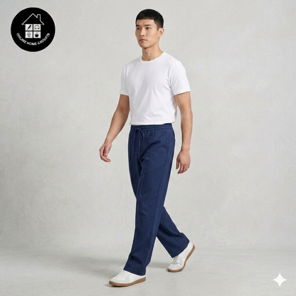 Baggy PinTex Trouser for Men – Stylish & Comfortable Summer Casual Wear Pants - Free Delivery