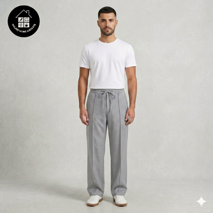 Baggy PinTex Trouser for Men – Stylish & Comfortable Summer Casual Wear Pants - Free Delivery