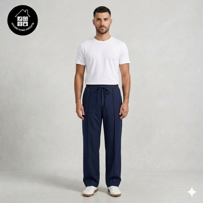 Baggy PinTex Trouser for Men – Stylish & Comfortable Summer Casual Wear Pants - Free Delivery