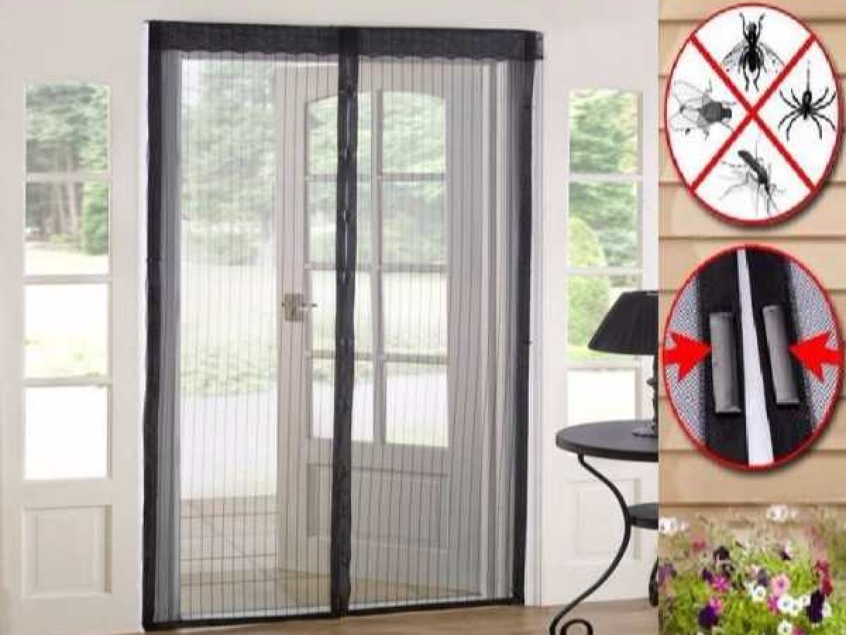 Magic Mesh Elite Hands-Free Screen Door 19x83 Inches for Single Sliding Doors and Pets Use