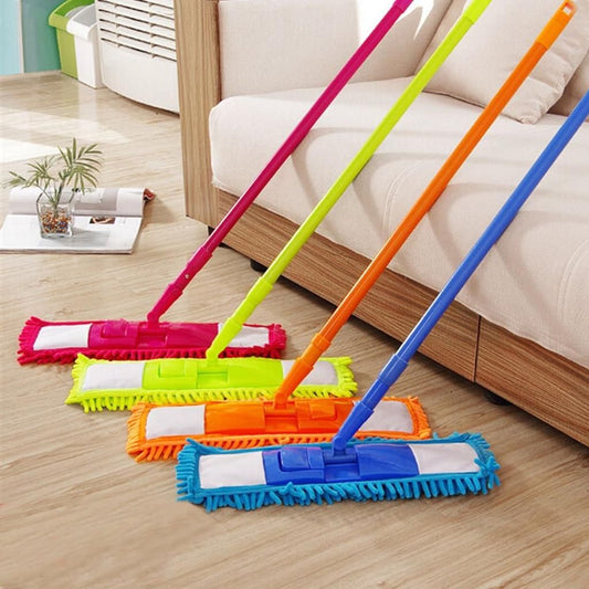 360° Rotating Flat Mop for Home Floor Cleaning Reusable Microfiber Pads