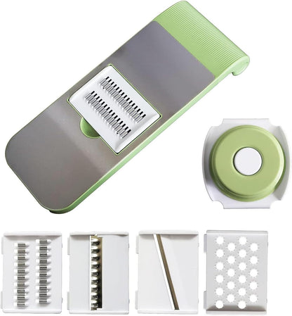 5 in 1 Green Vegetable Slicer Cutter – Multipurpose Kitchen Cutting Tool