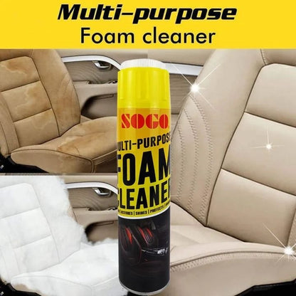 Multi Purpose Foam Cleaner 650ml for Car Furniture Kitchen Stain Grease Dirt Removal Spray