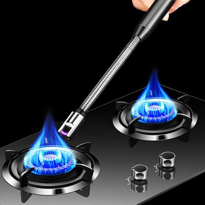 Electric Rechargeable Kitchen Lighter – Flameless, Windproof USB Arc Lighter for Gas Stove & Candles