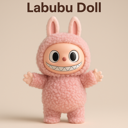 Labubu Doll Plush Toy Soft Bunny Dress Stuffed Animal Gift for Kids - Free Shipping