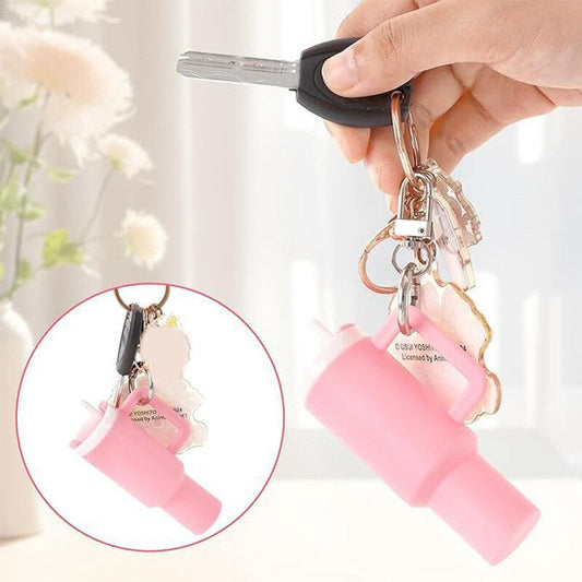 Trendy Mini Tumbler Keychain for Women & Girls – Fashion Key Ring