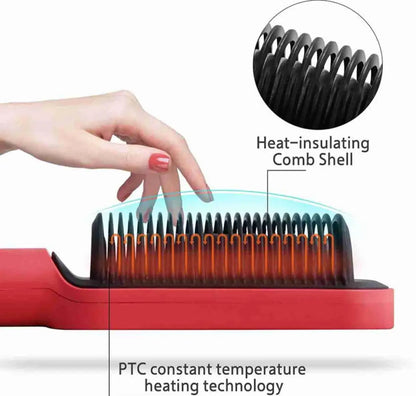 2-in-1 Electric Hair Straightener and Curler – Fast Heating Styling Tool for All Hair Types - Free Delivery