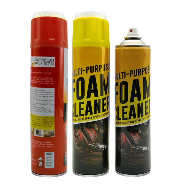 Multi Purpose Foam Cleaner 650ml for Car Furniture Kitchen Stain Grease Dirt Removal Spray