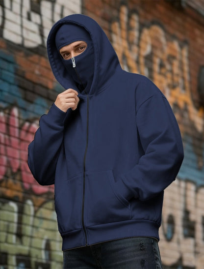 Balaclava Ninja Zipper Hoodie for Men/Women (With free delivery)