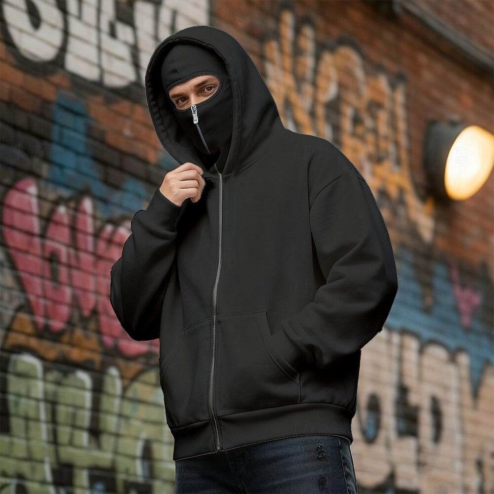 Balaclava Ninja Zipper Hoodie for Men/Women (With free delivery)
