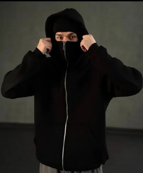 Balaclava Ninja Zipper Hoodie for Men/Women (With free delivery)