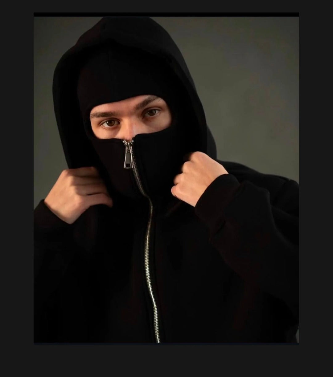 Balaclava Ninja Zipper Hoodie for Men/Women (With free delivery)