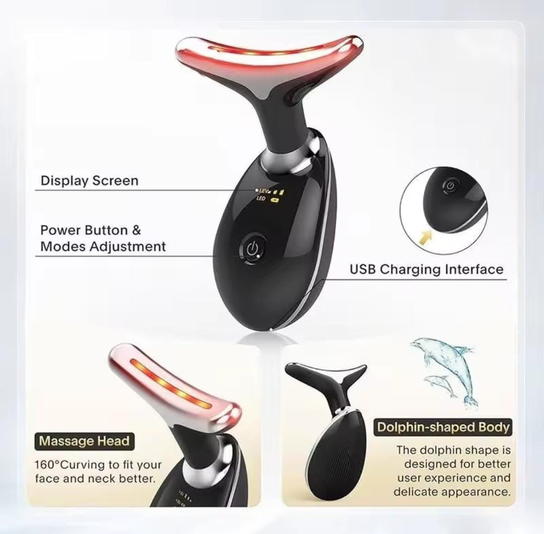 Digital Face & Neck Massager – Skin Tightening, Wrinkle Removal & Relaxation Device