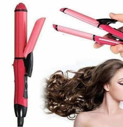 Nova 2-in-1 Hair Straightener & Curler – Professional Hair Styling Tool for Smooth & Shiny Hair