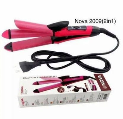 Nova 2-in-1 Hair Straightener & Curler – Professional Hair Styling Tool for Smooth & Shiny Hair
