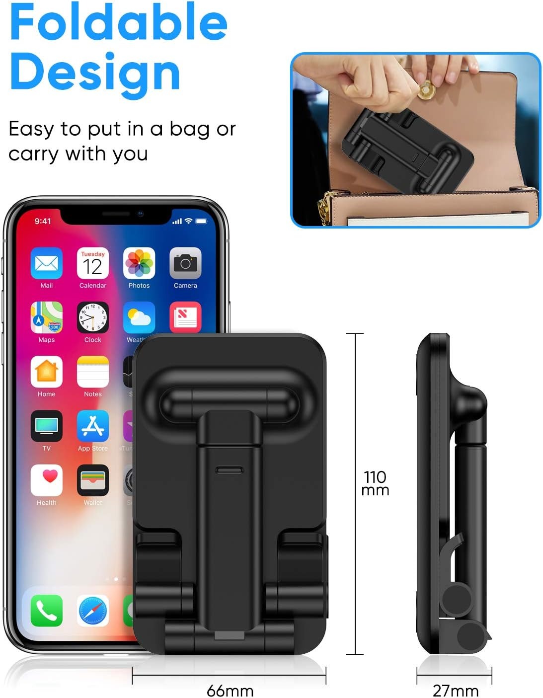 Desktop Mobile Holder – Adjustable Phone Stand for Desk, Table & Office Use