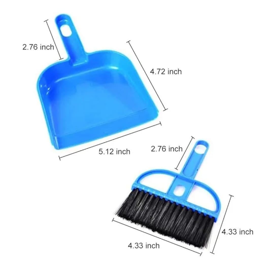 Multipurpose Mini Supri Brush & Dustpan Set – Small Cleaning Brush for Kitchen, Table, Office & Home