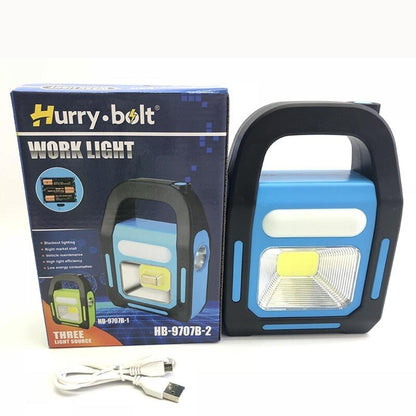 Hurry Bolt Rechargeable Outdoor Solar Camping Light – Portable LED Light for Emergency & Travel