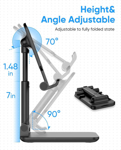 Desktop Mobile Holder – Adjustable Phone Stand for Desk, Table & Office Use
