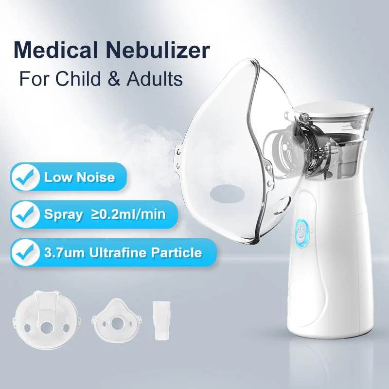 Rechargeable Mesh Nebulizer – Portable Ultrasonic Nebulizer for Adults & Children