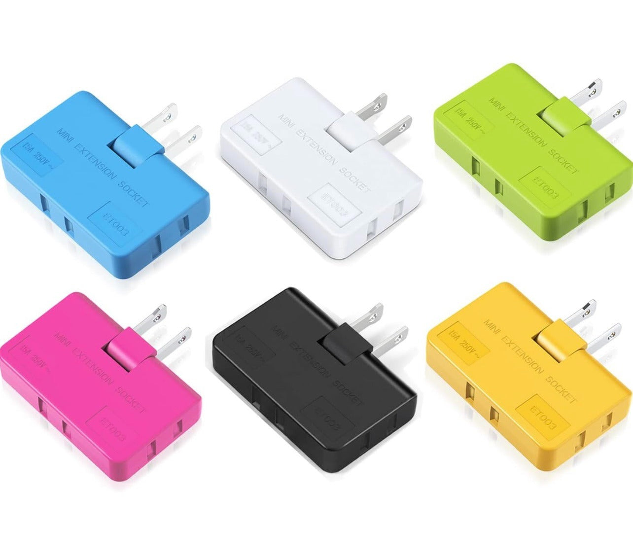 3 in 1 Plug Socket – Multi Plug Extension Adapter with Universal Outlets for Home & Office