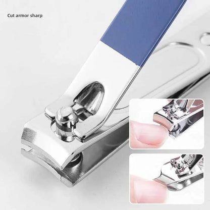 4pcs Manicure & Pedicure Set – Stainless Steel Nail Clippers Kit with Travel Case