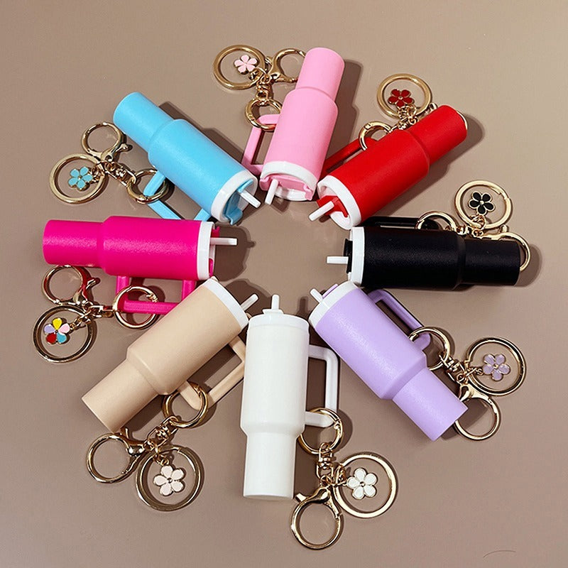 Trendy Mini Tumbler Keychain for Women & Girls – Fashion Key Ring
