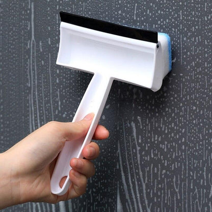 Double-Sided Fomic Wiper 2-in-1 – Multipurpose Floor & Glass Cleaning Wiper with Handle