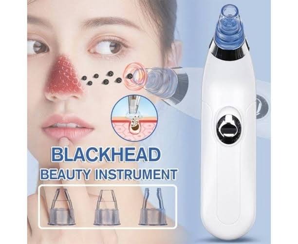 Derma Suction 4-in-1 Blackhead Remover – Pore Cleaner Vacuum with 4 Suction Heads - Free Delivery