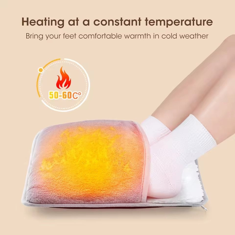 Electric USB Heated Foot Warmer – Soft Pad for Pain Relief & Comfort