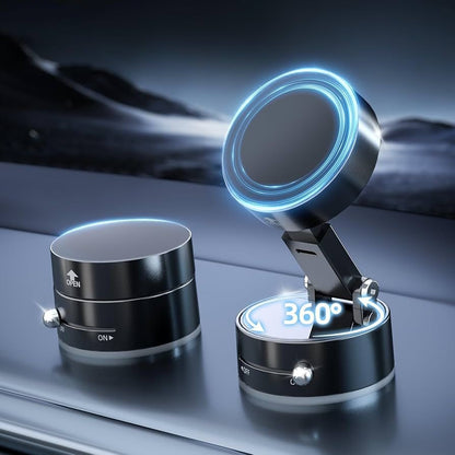 Pocket Magnetic Suction Base Round Mobile Holder – Mini Strong Magnetic Phone Stand with Suction Cup for Desk, Car & Travel