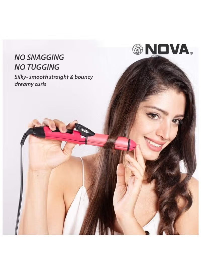 Nova 2-in-1 Hair Straightener & Curler – Professional Hair Styling Tool for Smooth & Shiny Hair
