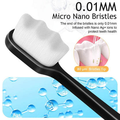 Ultra Fine Soft Toothbrush Nano Brush – Gentle Gum Care & Deep Cleaning for Sensitive Teeth