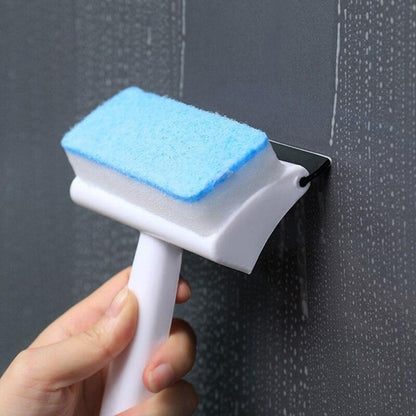 Double-Sided Fomic Wiper 2-in-1 – Multipurpose Floor & Glass Cleaning Wiper with Handle