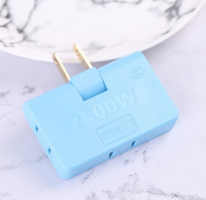 3 in 1 Plug Socket – Multi Plug Extension Adapter with Universal Outlets for Home & Office