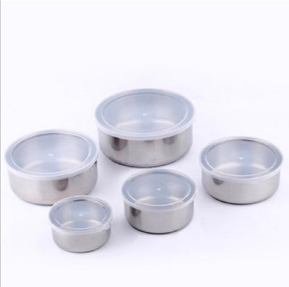 5pcs Stainless Steel Bowl Set – Multi-Purpose Mixing, Serving & Storage Bowls for Kitchen Use