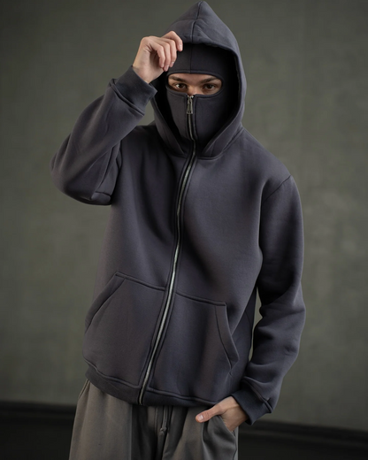 Balaclava Ninja Zipper Hoodie for Men/Women (With free delivery)